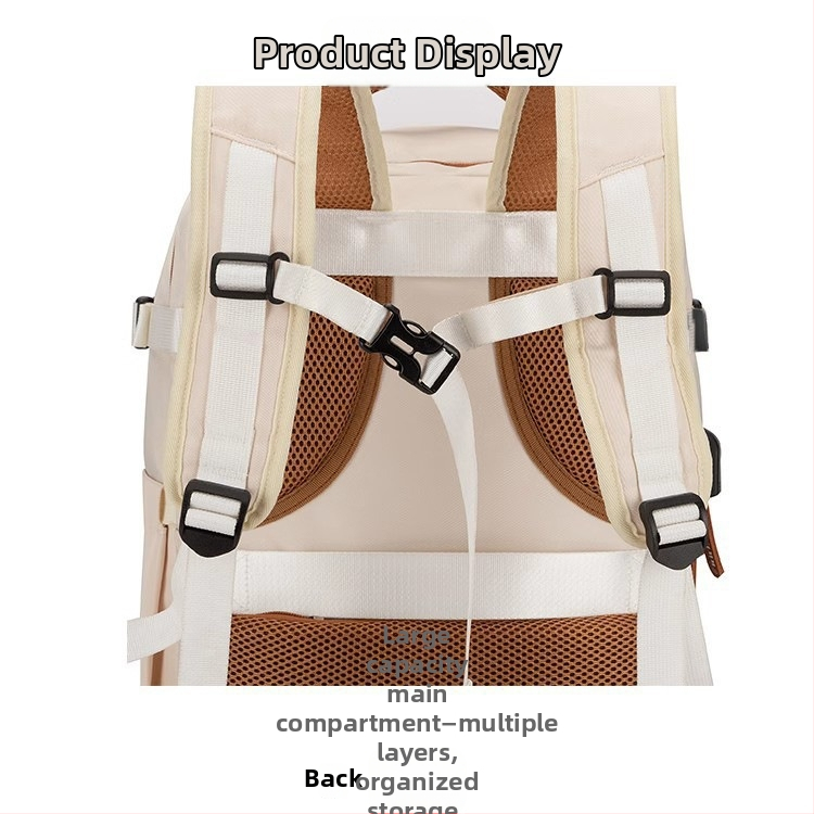 Amazon Hot Backpack Student Bag Fashion Computer Bag Girl's Storage All-match Голям капацитет за пътуване Раница