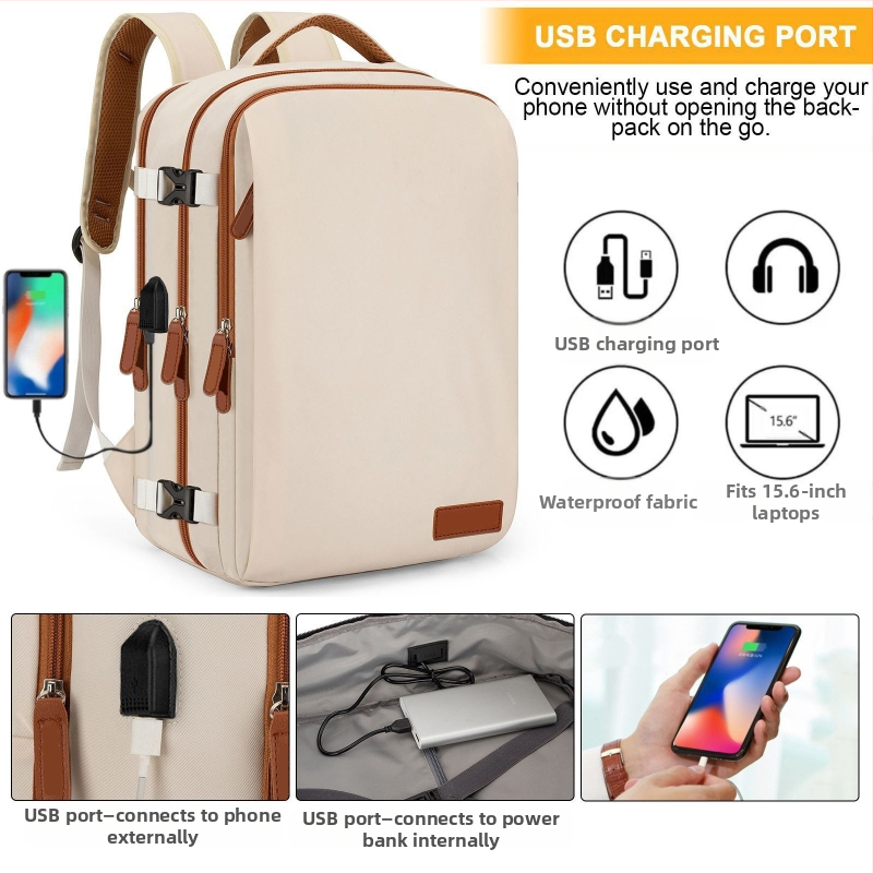 Amazon Hot Backpack Student Bag Fashion Computer Bag Girl's Storage All-match Голям капацитет за пътуване Раница