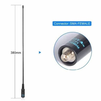 Baofeng Interphone Antenn NA-771 võimendusantenn UV kahesageduslik VHF/UHF SMA pehme antenni hulgimüük