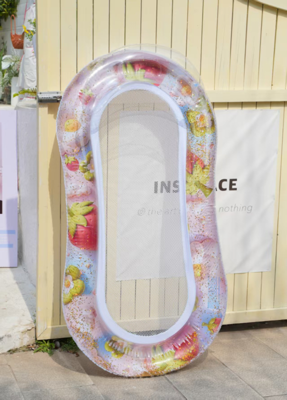 Felnőtt felfújható úszó és vízelvezető függőágy úszóágy rajzfilmfigura úszó állatos tartó unikornis úszógyűrű felnőtt úszógyűrű