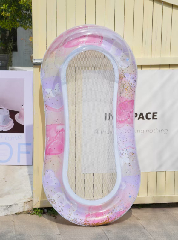 Felnőtt felfújható úszó és vízelvezető függőágy úszóágy rajzfilmfigura úszó állatos tartó unikornis úszógyűrű felnőtt úszógyűrű