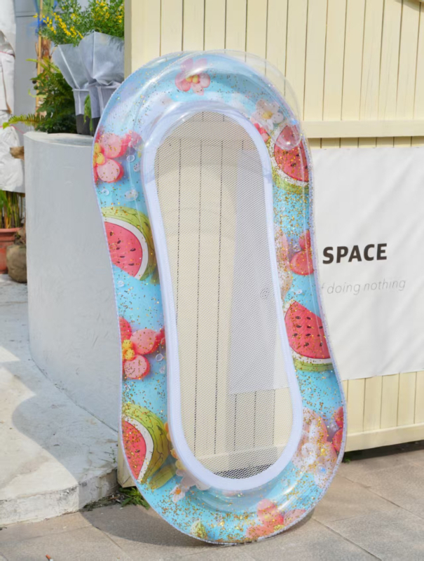 Felnőtt felfújható úszó és vízelvezető függőágy úszóágy rajzfilmfigura úszó állatos tartó unikornis úszógyűrű felnőtt úszógyűrű