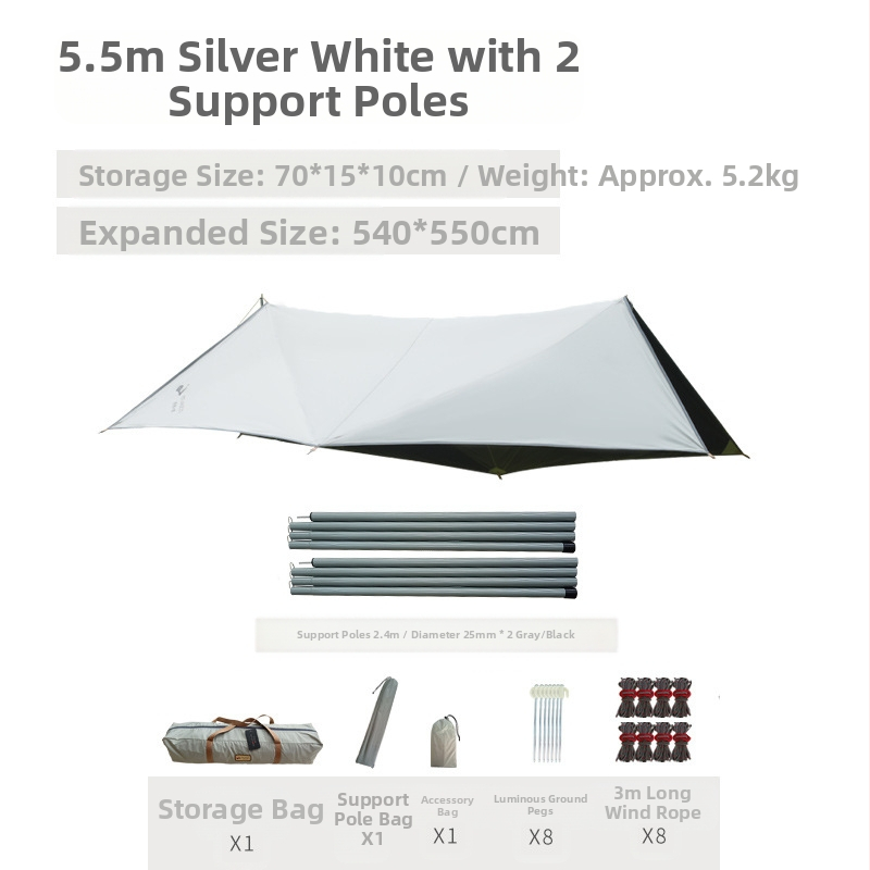 Kaheksanurkne must kummist varikatus õues telkimiseks Oxfordi riidest ülisuur päikesevari UV-kindel must kummist varikatusega telk