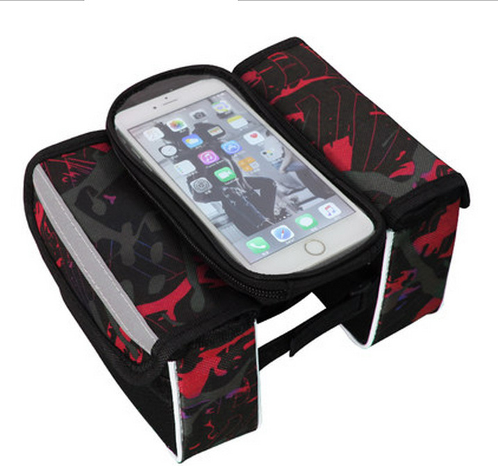 Savaeigis vežimo krepšys Priekinis kalnų krepšys Jutiklinio ekrano mobiliojo telefono krepšys Ypač didelis balnelio krepšys Viršutinio vamzdžio krepšys Vežimo krepšys Jojimo įranga