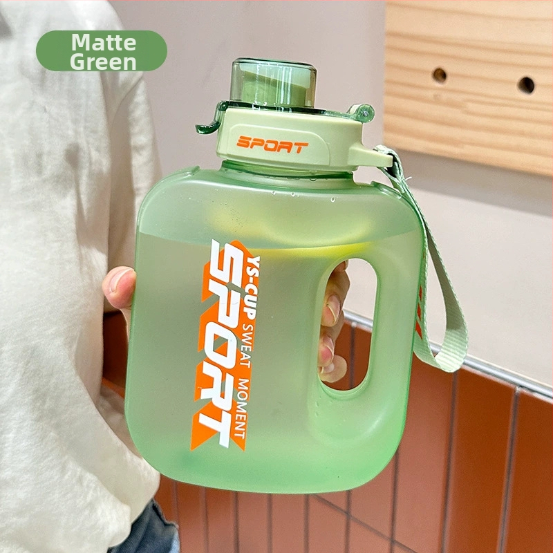 Didelės talpos vandens butelis, lauko sporto vandens ąsotis, nešiojamas plastikinis didelės talpos vandens butelis vyrams ir moterims studentams