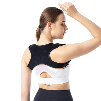 Centură de corecție a coloanei vertebrale respirabilă pentru bărbați și femei, pentru birou și acasă, pentru studenți, pentru umeri cu cocoșat, pentru umeri, pentru bărbați și femei