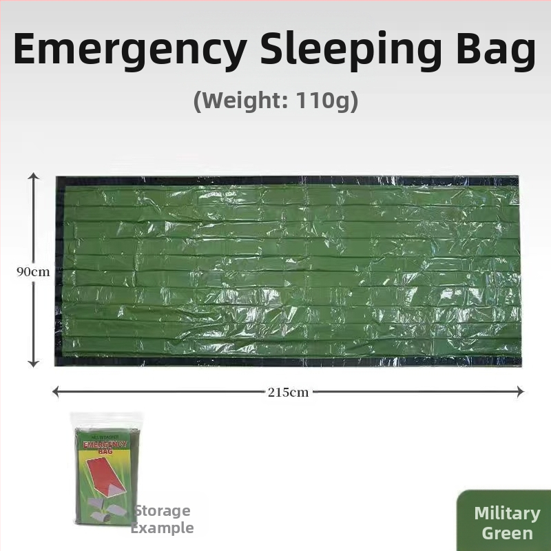 Преносим самоуправляващ се туристически авариен термо спален чувал за аварийно оцеляване, отразяващ къмпинг, трансграничен източник, фабрика
