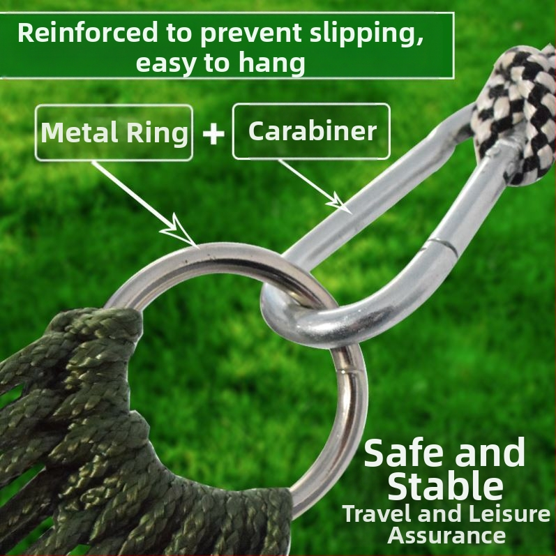 Хамак от ледена коприна, мрежест, за външна употреба, люлка, легло от дърво, висящо мрежесто легло за спане, лятно поле, шейкър за възрастни, висящо въже, двойно