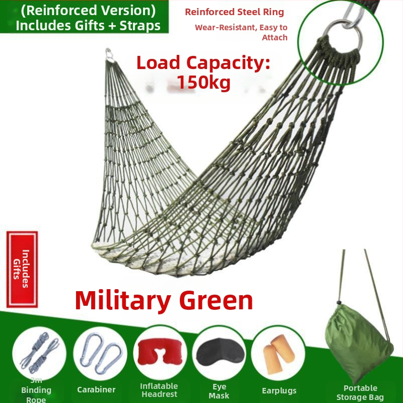 Ledus zīda sieta šūpuļtīkls āra šūpoles koka gulta piekarama guļamā sieta gulta vasaras lauka kratītājs pieaugušajiem piekarama virve dubultā