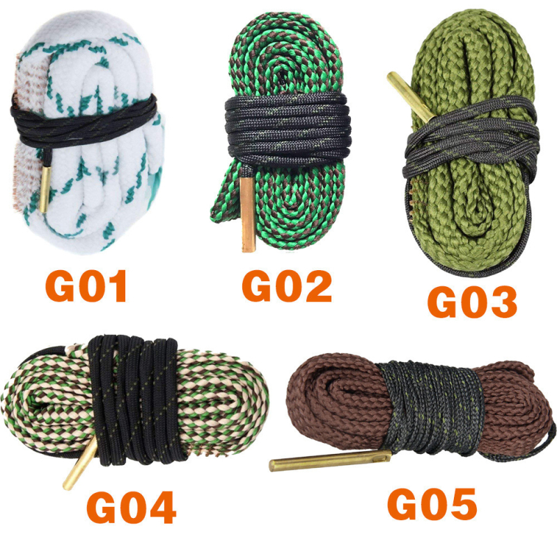 Șerpi de armă pentru camping în aer liber, echipament de luptă, perie de frânghie 12GA, perie de curățare, instrument de echipament tactic