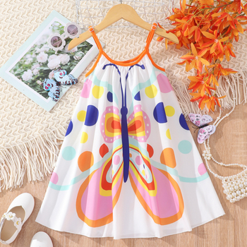 Wish Hot Selling Girls harisnyatartós ruha nyári ujjatlan szivárványos A-vonalú szoknya határokon átnyúló nagykereskedelem