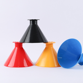 Auto esiklaasi lumepuhur, lumeämber, koonusekujuline jää eemaldamise tööriist, klaasist jääkaabits, suure kellukujulise suuga sulataja