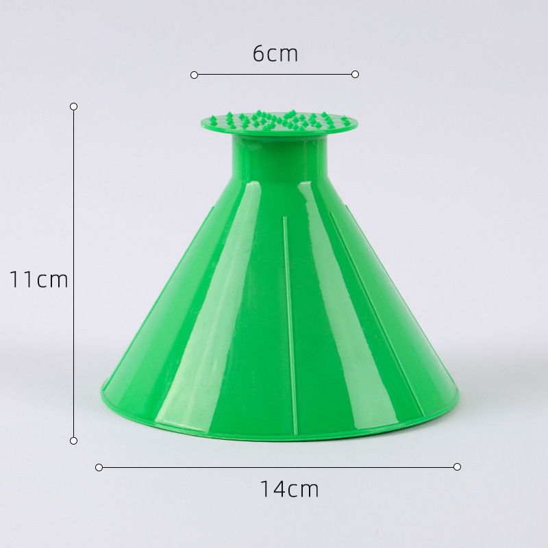 Auto esiklaasi lumepuhur, lumeämber, koonusekujuline jää eemaldamise tööriist, klaasist jääkaabits, suure kellukujulise suuga sulataja