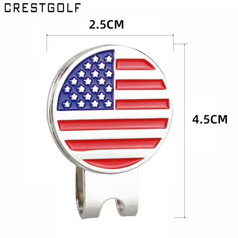 Fém golf sapkacsipesz, fém mágneses golf sapkacsipesz, golf pozíciójelző sapka emblémája, sapkacsipesz