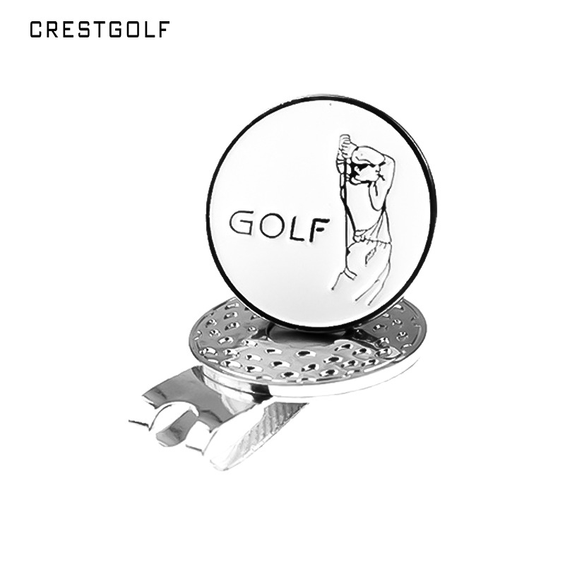 Fém golf sapkacsipesz, fém mágneses golf sapkacsipesz, golf pozíciójelző sapka emblémája, sapkacsipesz