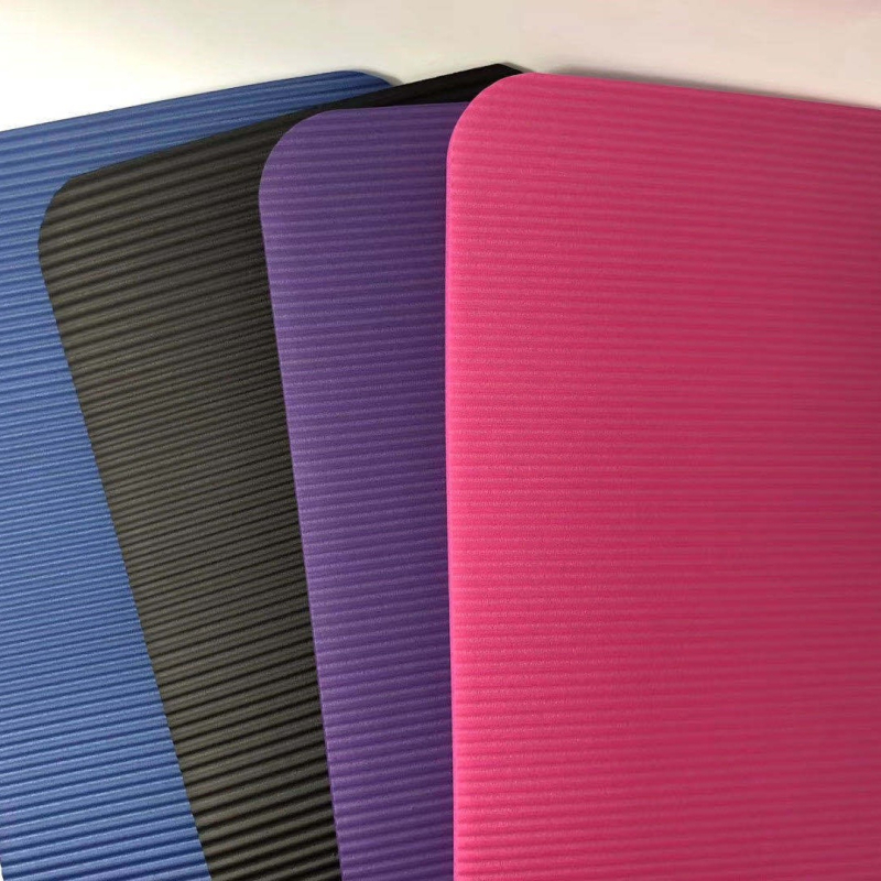 Csúszásmentes szivacs NBR jógaszőnyeg tánc sport fitnesz testszőnyeg edzőterem csoportos edzésszőnyeg csíkok