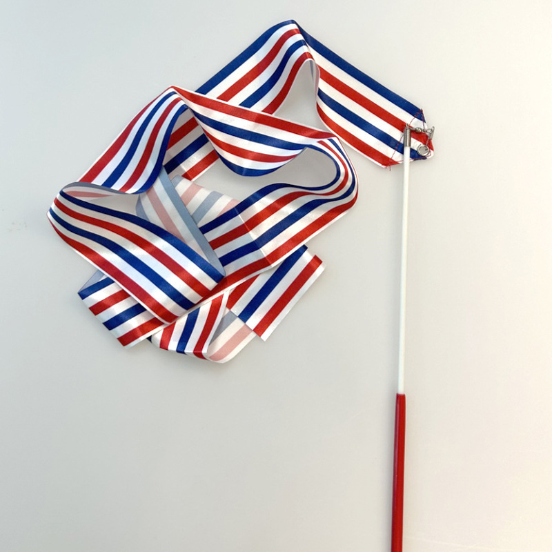 Tarpvalstybinė didmeninė šokių juostelė vaikų ritminei gimnastikai šokių pasirodymui spalvinga juostelė fitneso treniruotėms gimnastikos juostelė