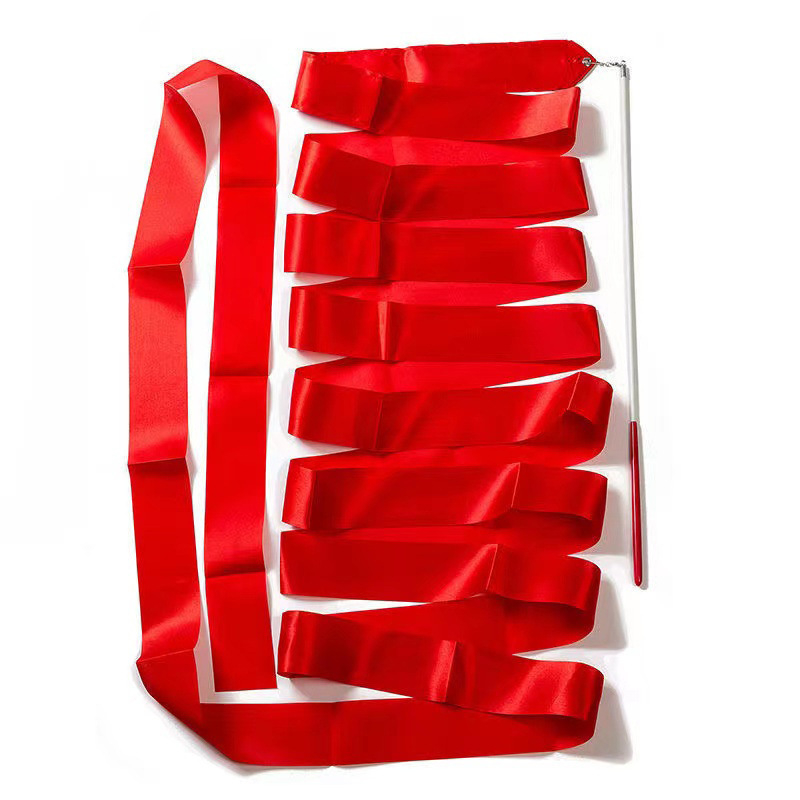 Tarpvalstybinė didmeninė šokių juostelė vaikų ritminei gimnastikai šokių pasirodymui spalvinga juostelė fitneso treniruotėms gimnastikos juostelė