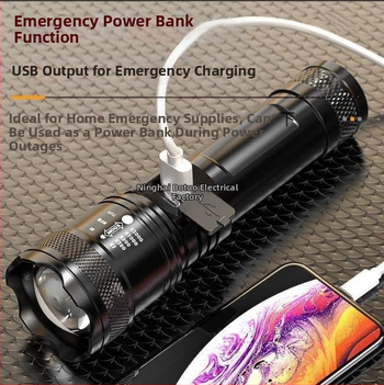 Tarpvalstybinis lauko patrulio prožektorius, didelio nuotolio, stiprus šviesos žibintuvėlis, nešiojamas įkrovimas, mažas traukiamas teleskopinis didmeninis prožektorius P50