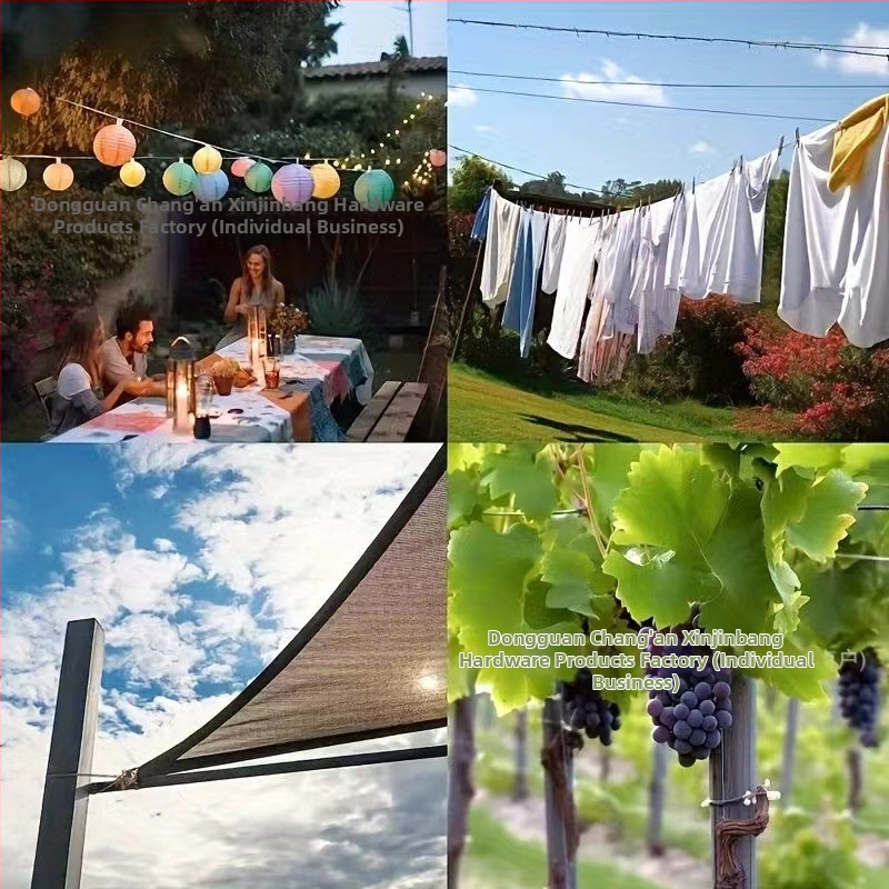 Гумирано стоманено въже от неръждаема стомана, издръжливо въже за дрехи, за външна употреба, за вътрешна употреба, универсално стоманено въже