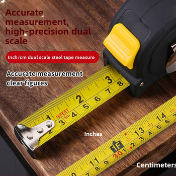 Užsienio prekybos britų juosta 5 m 3 m plieninė juosta sustorinta dilimui atspari liniuotė didelio tikslumo dėžutės matavimo juosta