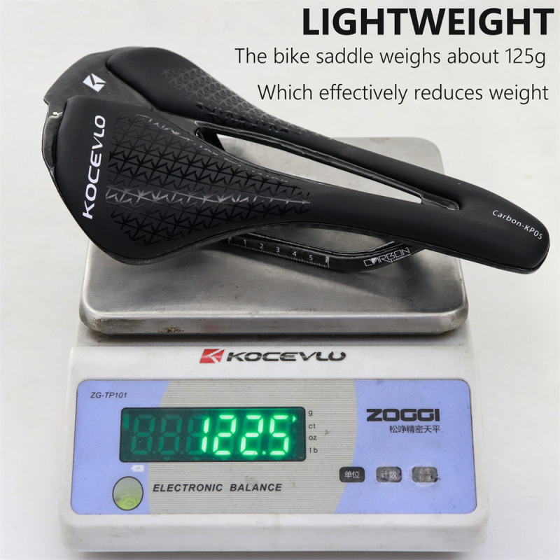 Itin lengvas, visiškai anglies pluošto dviračio pagalvėlė kalnų greitkelio balnelis, odinė tuščiavidurė važiavimo sėdynė