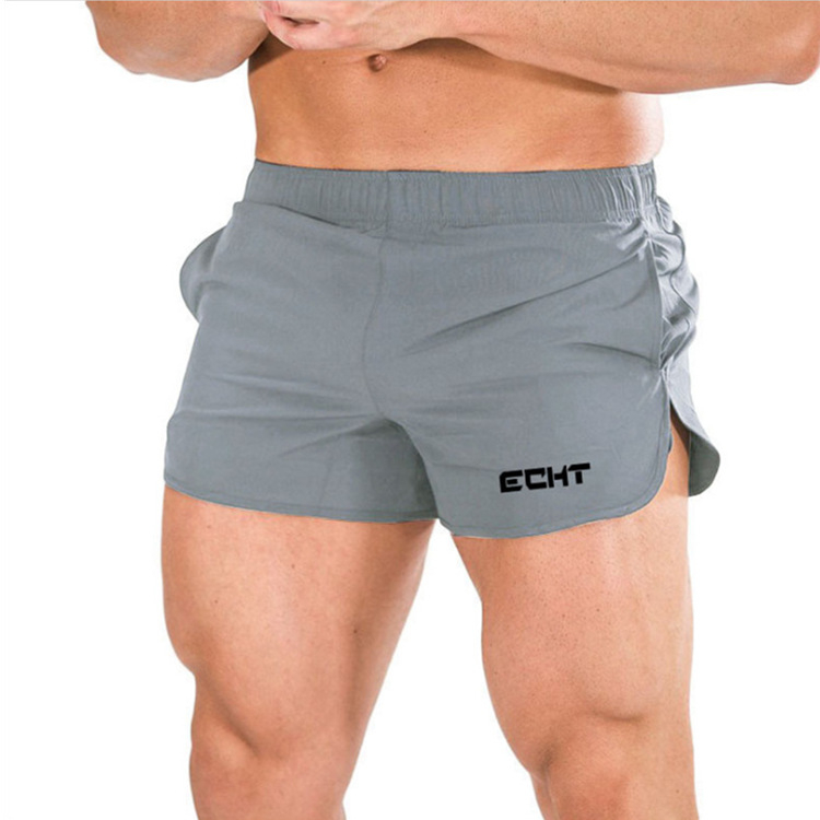 Uued Muscle Fitnessi välistingimustes sportimiseks mõeldud lühikesed püksid meeste jooksmiseks, elastsed õhukesed spordisaali vabaaja treeningpüksid