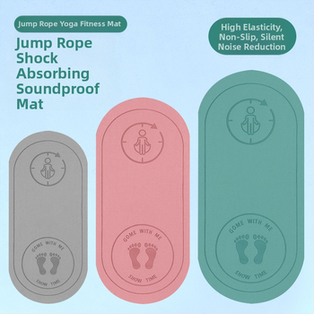 TPE jógaszőnyeg tánc különleges vastagított ovális némítás csúszásmentes kötél ugrószőnyeg sport fitnesz nagy kötél ugrószőnyeg