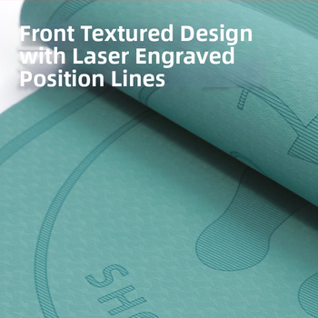 Στρώμα γιόγκα TPE Ειδικό χοντρό οβάλ σίγασης με αντιολισθητικό σχοινί, αθλητικό, γυμναστικό, μεγάλο σχοινί skipping mat