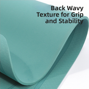 Στρώμα γιόγκα TPE Ειδικό χοντρό οβάλ σίγασης με αντιολισθητικό σχοινί, αθλητικό, γυμναστικό, μεγάλο σχοινί skipping mat