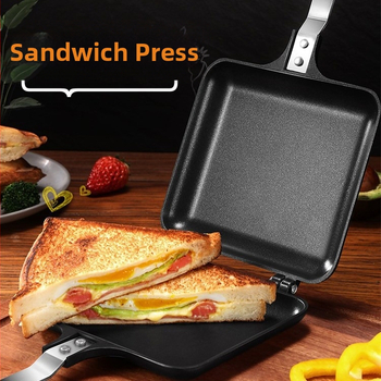 szendvics sütőforma kétoldalas serpenyő kenyérsütő forma tapadásmentes kétoldalas serpenyő szendvicskészítő