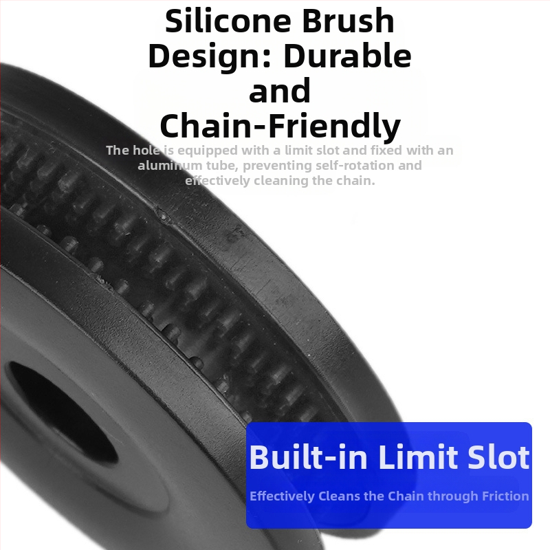 Държач за верига, виртуален маховик, измиване и подаване на масло на велосипедна верига за планински и шосейни велосипеди, вградено устройство за фиксиране на верига с два диска