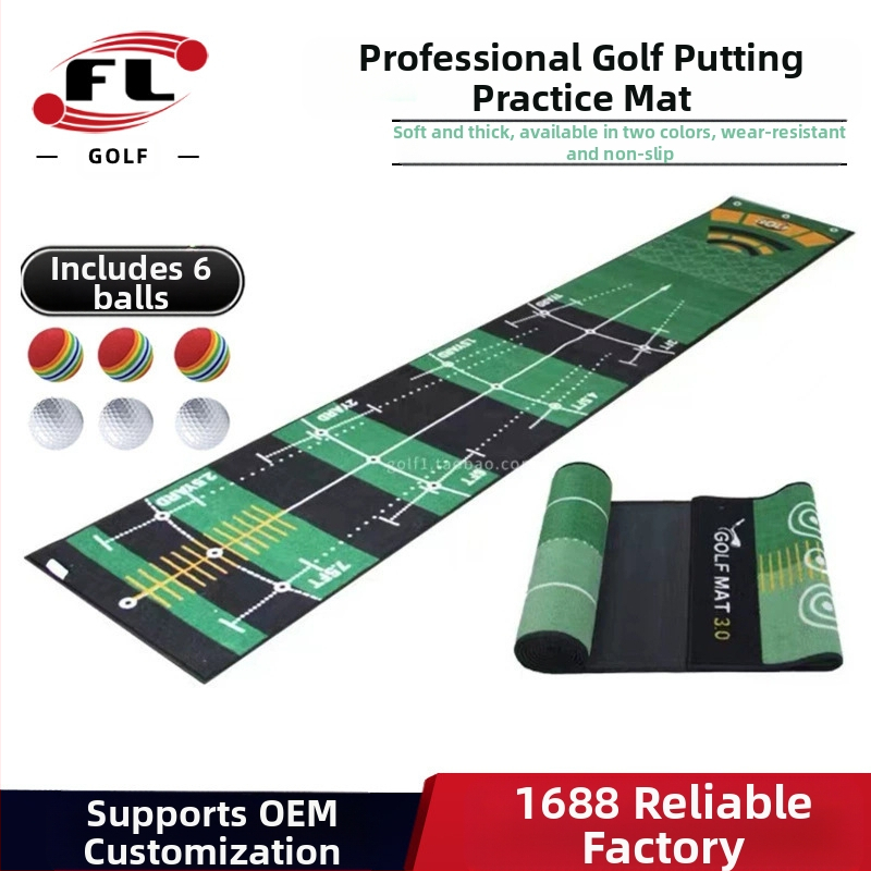 Gyári közvetlen értékesítés beltéri golfütő gyakorló eszköz gyakorlószőnyeg ütőmatrac készlet golftakaró