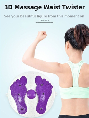 Juosmens sukimo disko fitneso įranga 3D masažas pėdų sukimas juosmens diskas besisukantis diskas pilvo liekninimas magnetinė terapija masažas