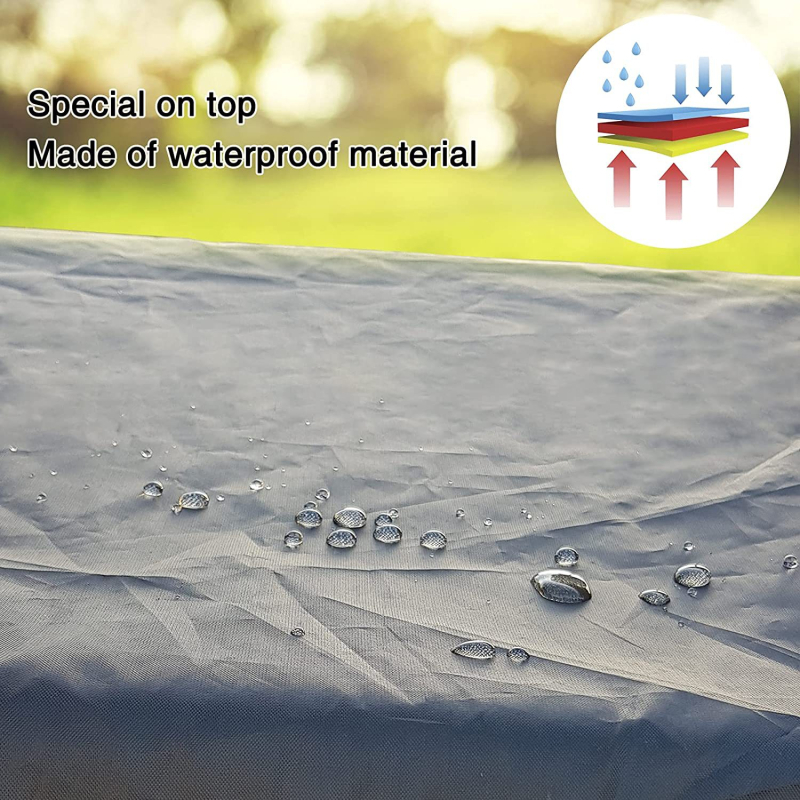 Piiriülene kohapealne terrass, sääsevõrk, veekindel telk, välistingimustes kasutatav sisehoovi kiiktool, kiik, putukakindel võrgust sääsevõrk