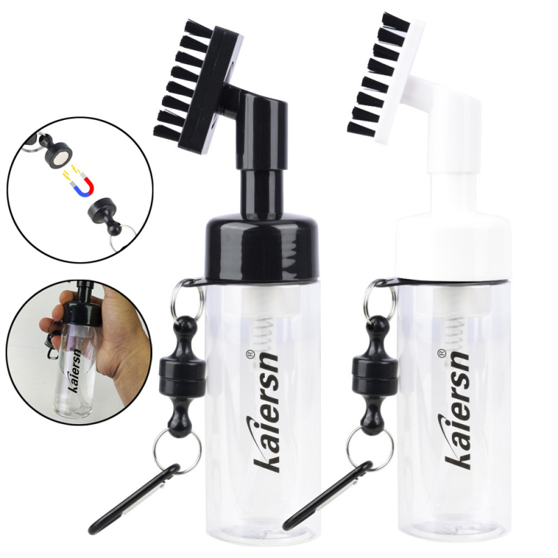 Kaiersn Golfklub Vízpermet Tisztító Kefe Átlátszó Palack Test Mágneses Függő Csattal Préspermet Kávéfőző Kefe