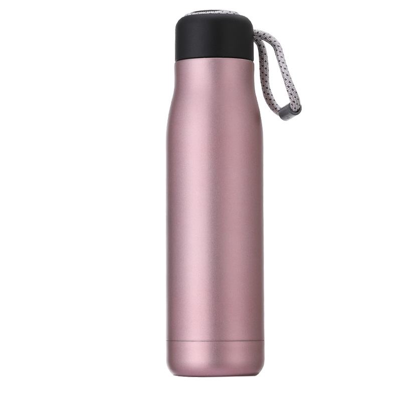 Termoszpohár Rozsdamentes acél Kreatív Vizespohár Sport Nagy Kapacitású Hordozható Egyszerű Kültéri Hordozható