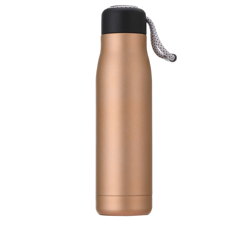 Termoszpohár Rozsdamentes acél Kreatív Vizespohár Sport Nagy Kapacitású Hordozható Egyszerű Kültéri Hordozható