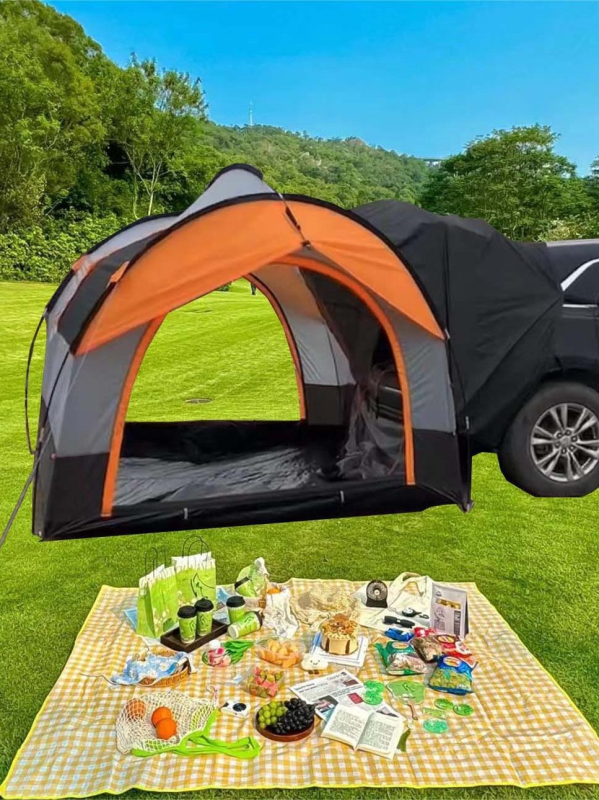 Auto tagatelk, õues kasutamiseks, telkimiseks, varikatus, katuse pikendus, varikatus, päikesekaitse, vihmakindel, isejuhtiv, tuulekindel