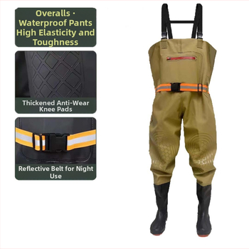 Rinnal suur tasku paksendatud aluspüksid poolpikad kalastusriided ja rinnal kalastusriided kahlamispüksid uued pit-riided aluspüksid