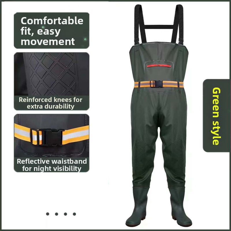 Rinnal suur tasku paksendatud aluspüksid poolpikad kalastusriided ja rinnal kalastusriided kahlamispüksid uued pit-riided aluspüksid