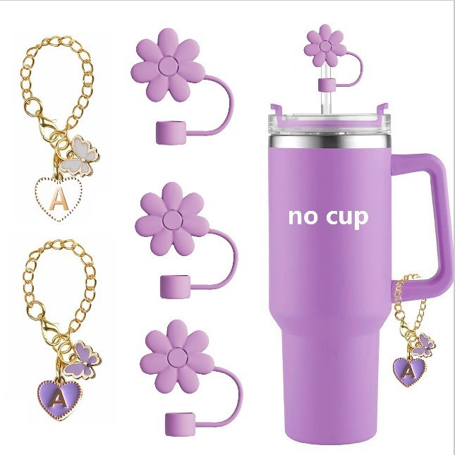 10 mm pāri malai rozā ziedu salmiņu piedurkne putekļu aizbāznis salmiņu vāciņā mīlestības vēstules kulons tauriņa kulons krūzīšu ķēdīte