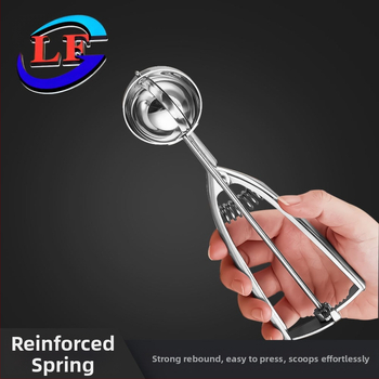 Nerūdijančio plieno ledų šaukštelis, ledų šaukštelis, vaisių kamuoliukų kasimo šaukštelis, sutirštintas, lengvai valomas ledų šaukštelis, ledų kamuoliukų kasimo šaukštelis