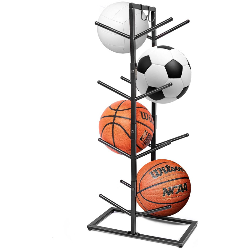 Tarpvalstybinis prie sienos pakabinamas krepšinio futbolo laikymo stovas rėmui pastatyti, stovas buitiniam naudojimui, kamuolių stovas, kamuolių stovas, kamuolių laikymo stovas