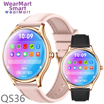 Új QS36 okosóra HD AMOLED kijelzővel, fém ultravékony sportóra, egészséges pulzusmérővel, vér oxigénszint méréssel, Bluetooth hívás