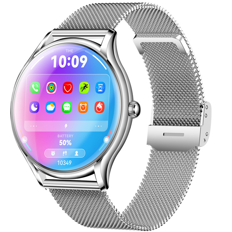 Új QS36 okosóra HD AMOLED kijelzővel, fém ultravékony sportóra, egészséges pulzusmérővel, vér oxigénszint méréssel, Bluetooth hívás