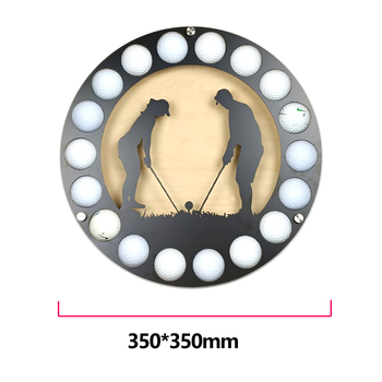 Piiriülene loominguline golfihoidik metallist siluetiga golfikeppide komplekt dekoratiivsete rauast kaunistustega