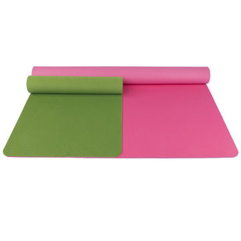 Στρώμα γιόγκα TPE μονόχρωμο κατάλληλο για οικιακή χρήση, αθλητική γυμναστική, στρώμα γιόγκα με επένδυση και διεύρυνση, παχύρρευστο διπλό στρώμα γιόγκα TPE