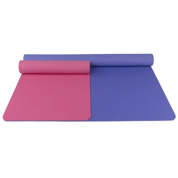 Στρώμα γιόγκα TPE μονόχρωμο κατάλληλο για οικιακή χρήση, αθλητική γυμναστική, στρώμα γιόγκα με επένδυση και διεύρυνση, παχύρρευστο διπλό στρώμα γιόγκα TPE