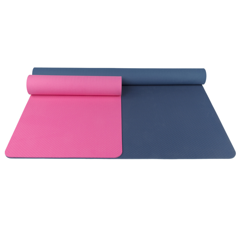 TPE jogos kilimėlis, vienspalvis, tinkantis namų sportui, fitnesui, jogos kilimėlis, pamušalas ir praplatintas, sustorintas dvigubas TPE jogos kilimėlis
